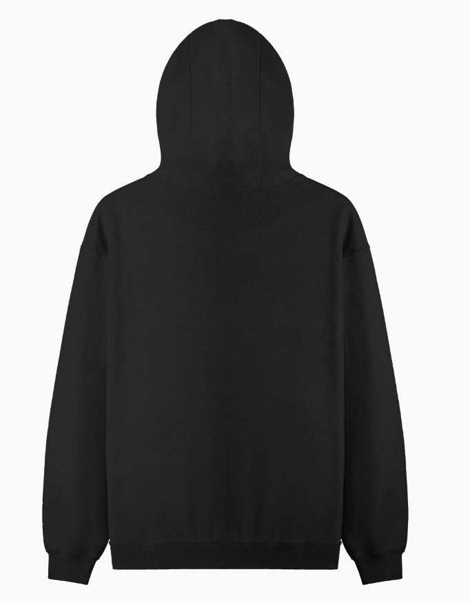 Rebelios GoAL Premium Hoodie | Minimal Football Streetwear | Unisex Black Pullover - Rebelios