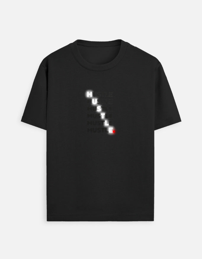 Rebelios HUSTLE Graphic T-Shirt | 100% Cotton Unisex Regular Fit - Rebelios